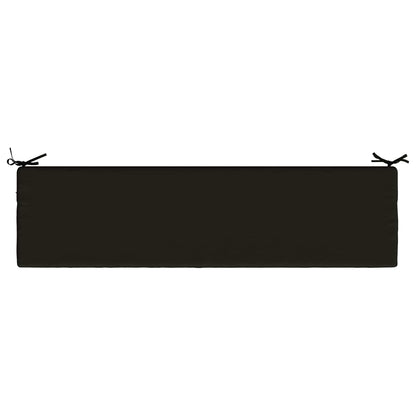 2-Piece Bench Cushions SOEST 2 pcs 100% Polyester Black