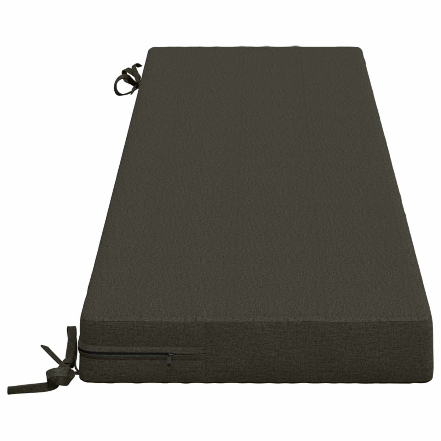 2-Piece Bench Cushions SOEST 2 pcs 100% Polyester Anthracite
