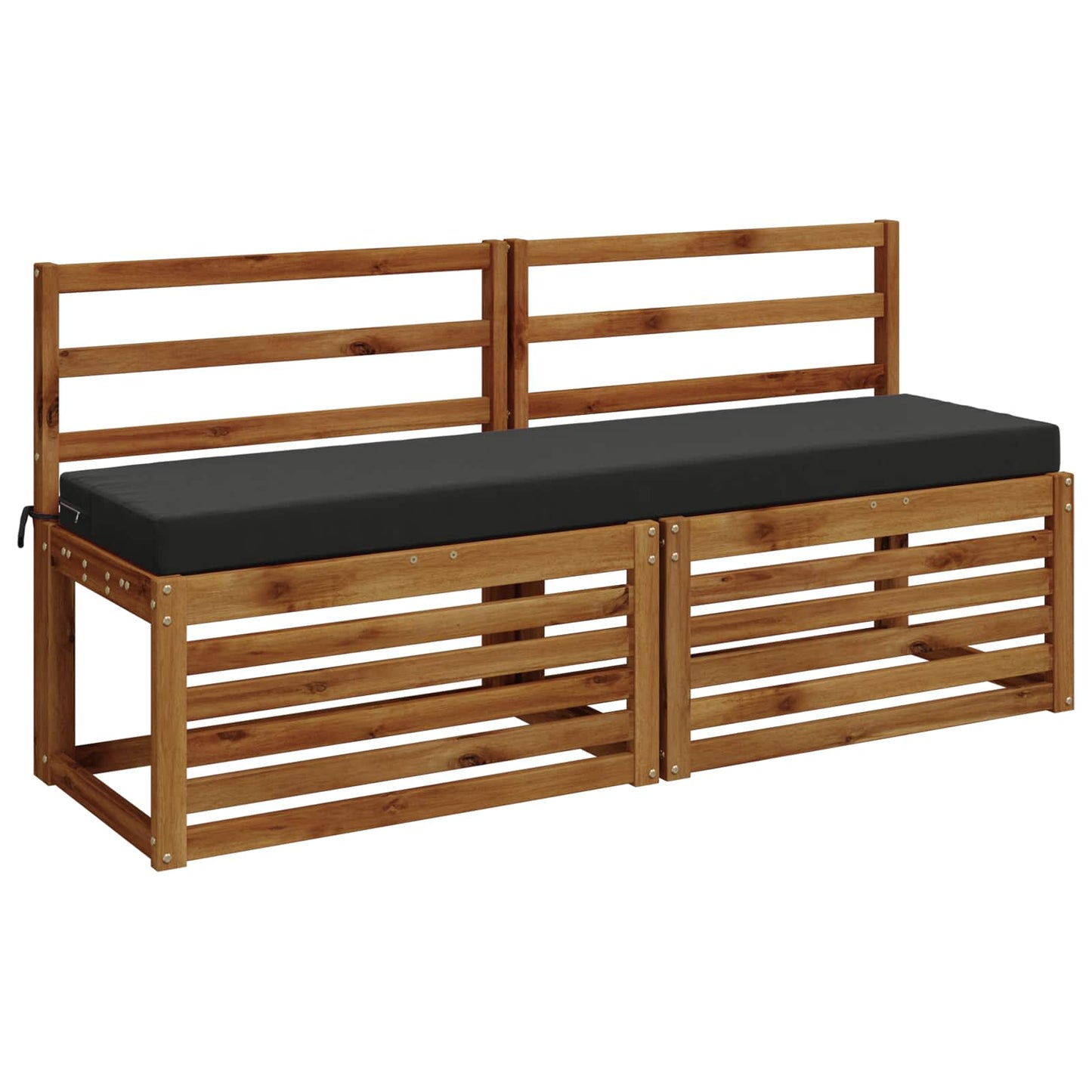 2-Piece Bench Cushions SOEST 2 pcs 100% Polyester Anthracite