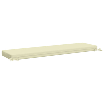2-Piece Bench Cushions SOEST 2 pcs 100% Polyester Cream