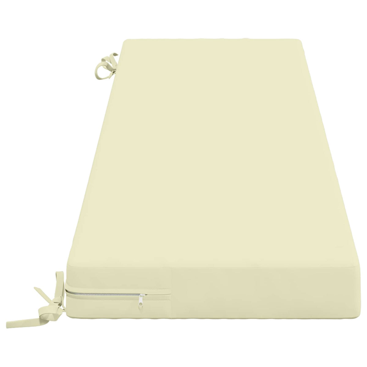 2-Piece Bench Cushions SOEST 2 pcs 100% Polyester Cream