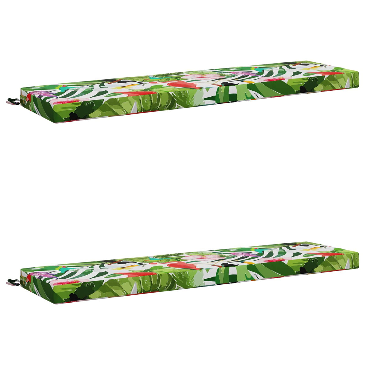 2-Piece Bench Cushions SOEST 2 pcs 100% Polyester Multicolour
