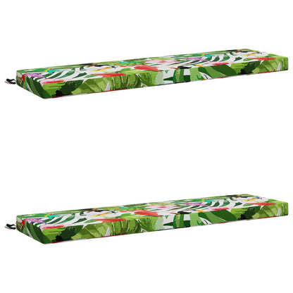 2-Piece Bench Cushions SOEST 2 pcs 100% Polyester Multicolour