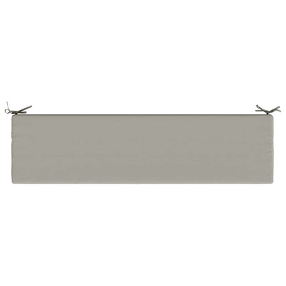 Bench Cushion SOEST 100% Polyester Grey 160 x 40 x 8 cm