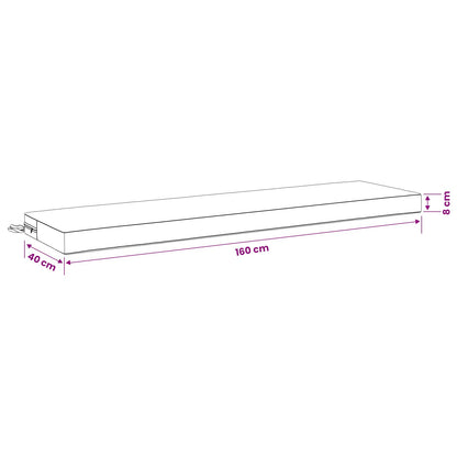 Bench Cushion SOEST 100% Polyester Green 160 x 40 x 8 cm