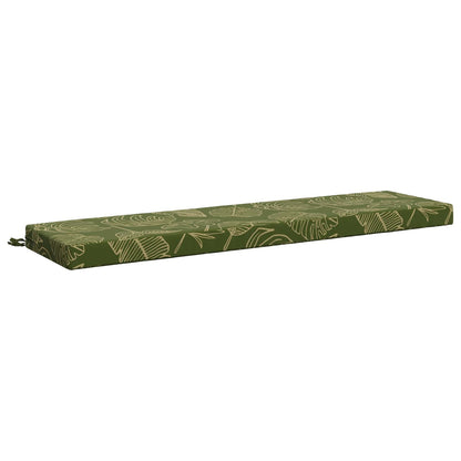 2-Piece Bench Cushions SOEST 2 pcs 100% Polyester Leaf Design