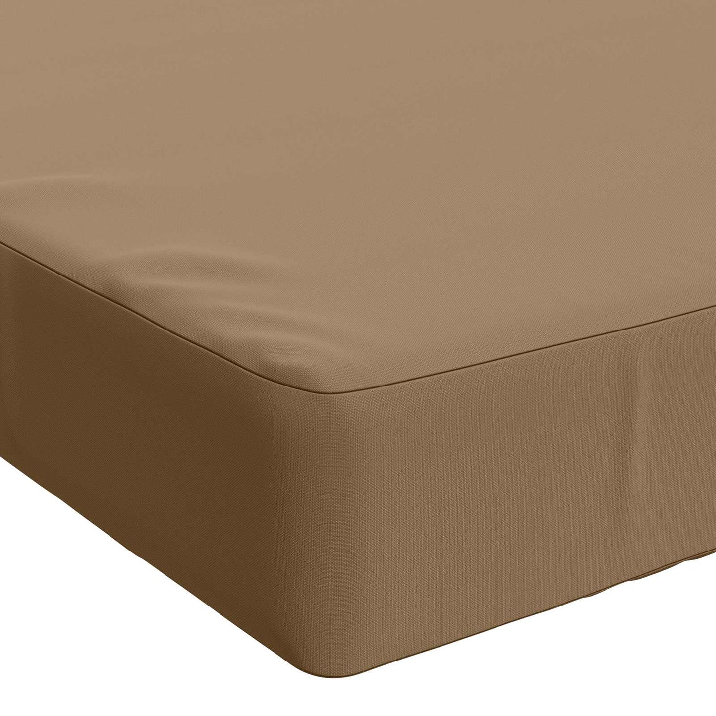 2-Piece Bench Cushions SOEST 2 pcs 100% Polyester Taupe