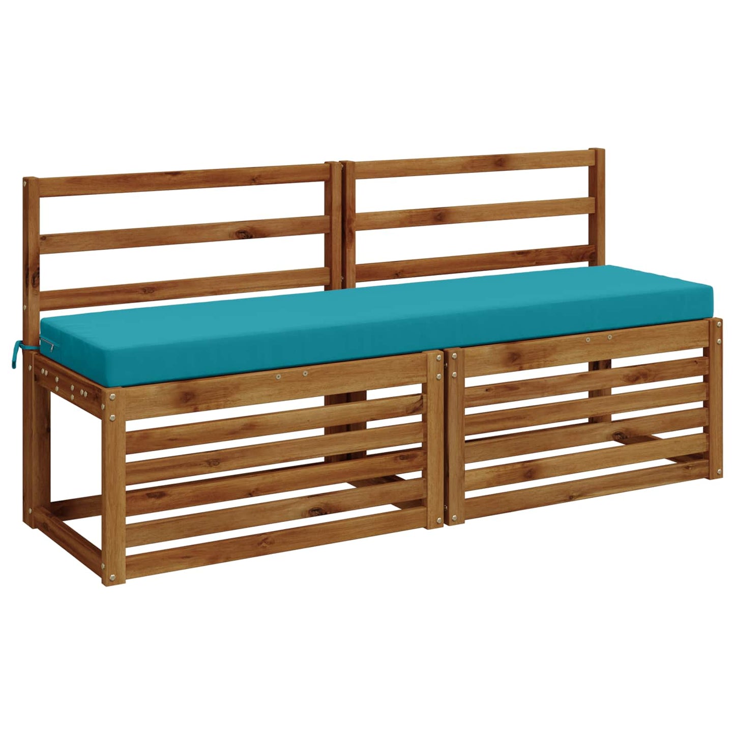 2-Piece Bench Cushions SOEST 2 pcs 100% Polyester Turquoise