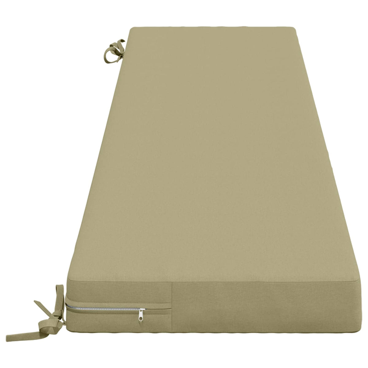 2-Piece Bench Cushions SOEST 2 pcs 100% Polyester Light Green
