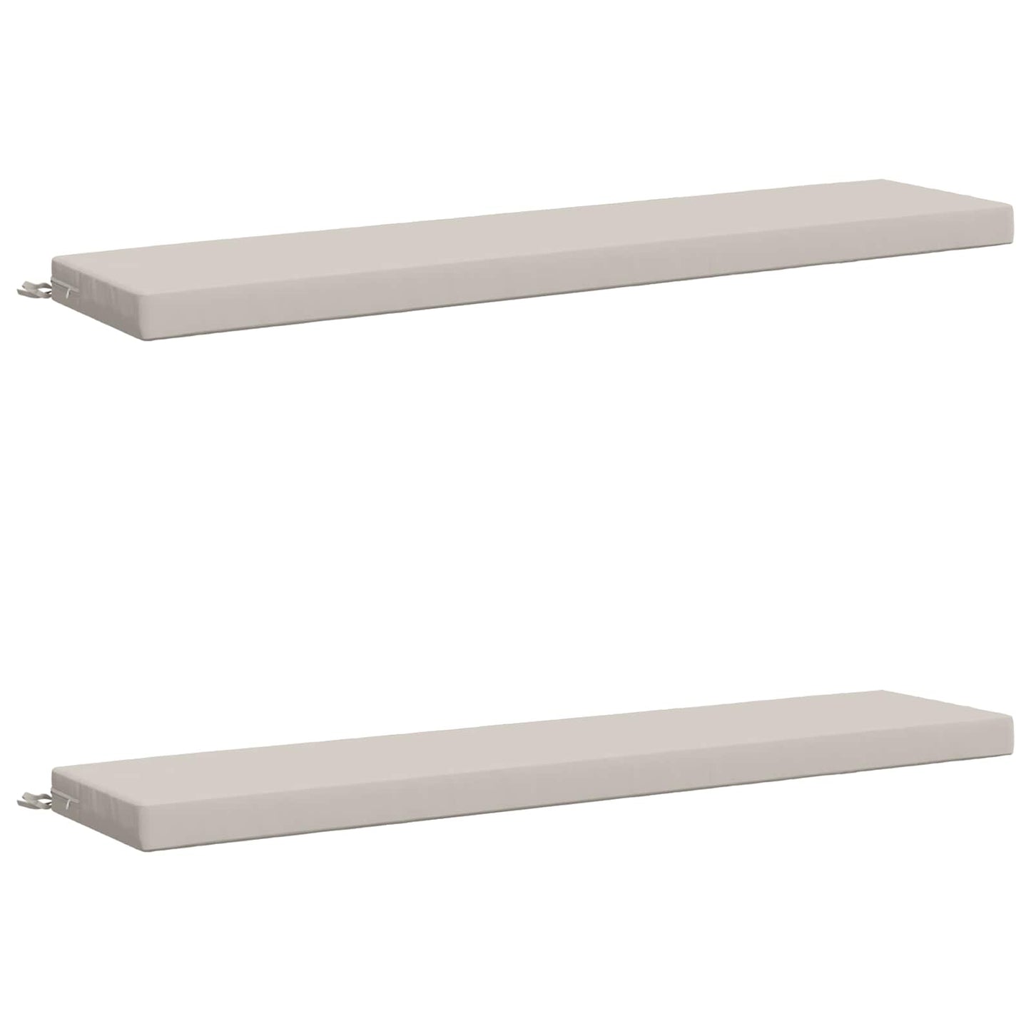 2-Piece Bench Cushions SOEST 2 pcs 100% Polyester White