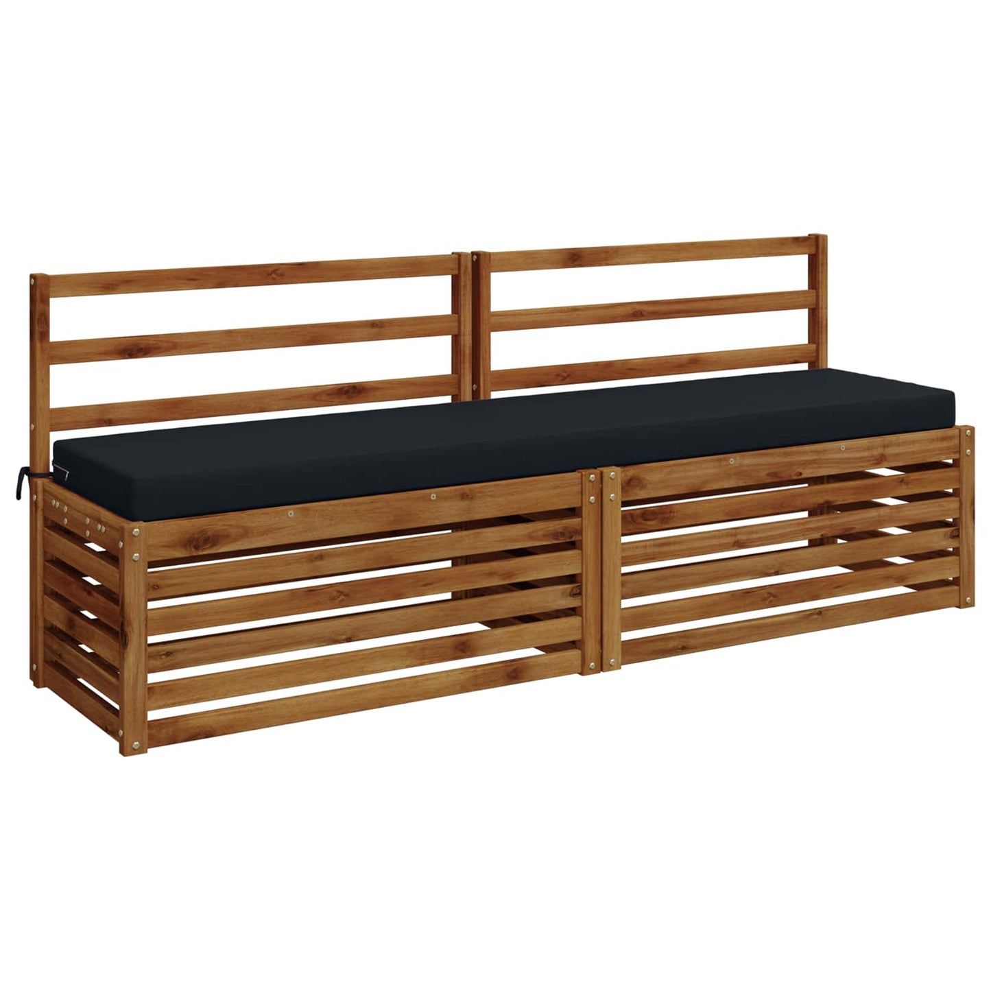 2-Piece Bench Cushions SOEST 2 pcs 100% Polyester Dark Blue