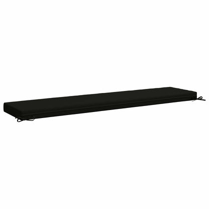 2-Piece Bench Cushions SOEST 2 pcs 100% Polyester Black