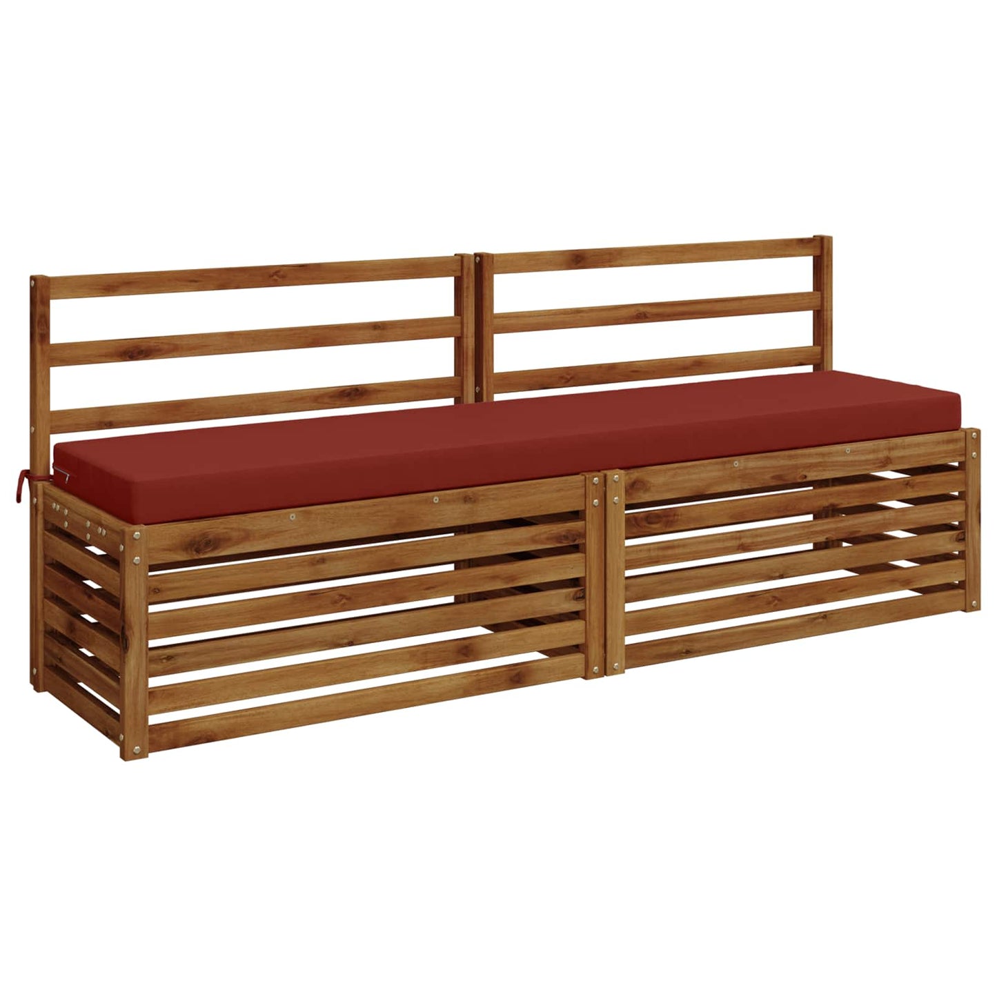 2-Piece Bench Cushions SOEST 2 pcs 100% Polyester Red