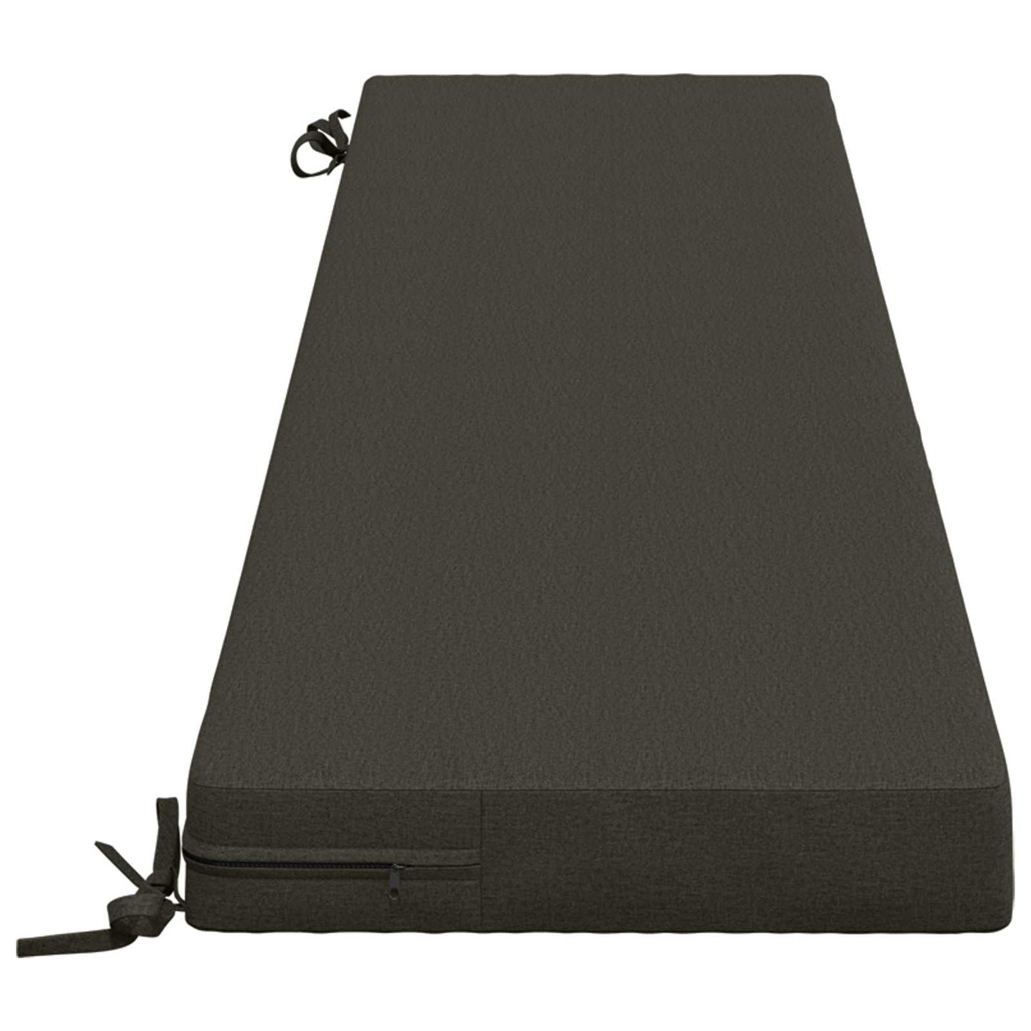 2-Piece Bench Cushions SOEST 2 pcs 100% Polyester Anthracite