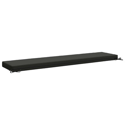 Bench Cushion SOEST 100% Polyester Anthracite 170 x 40 x 8 cm