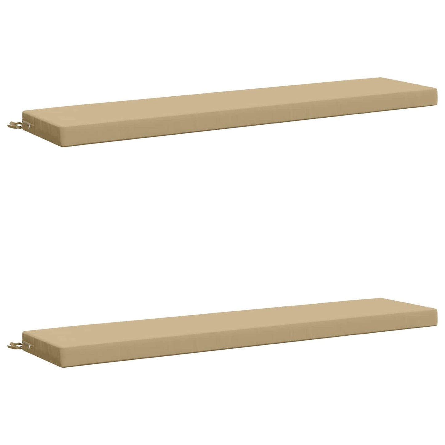 2-Piece Bench Cushions SOEST 2 pcs 100% Polyester Beige