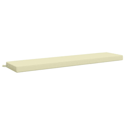 2-Piece Bench Cushions SOEST 2 pcs 100% Polyester Cream
