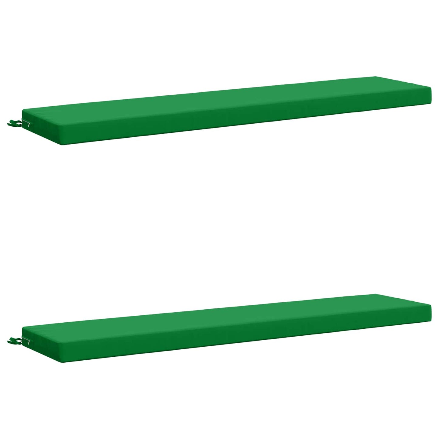2-Piece Bench Cushions SOEST 2 pcs 100% Polyester Green