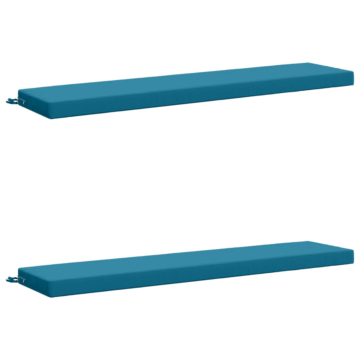 2-Piece Bench Cushions SOEST 2 pcs 100% Polyester Light Blue