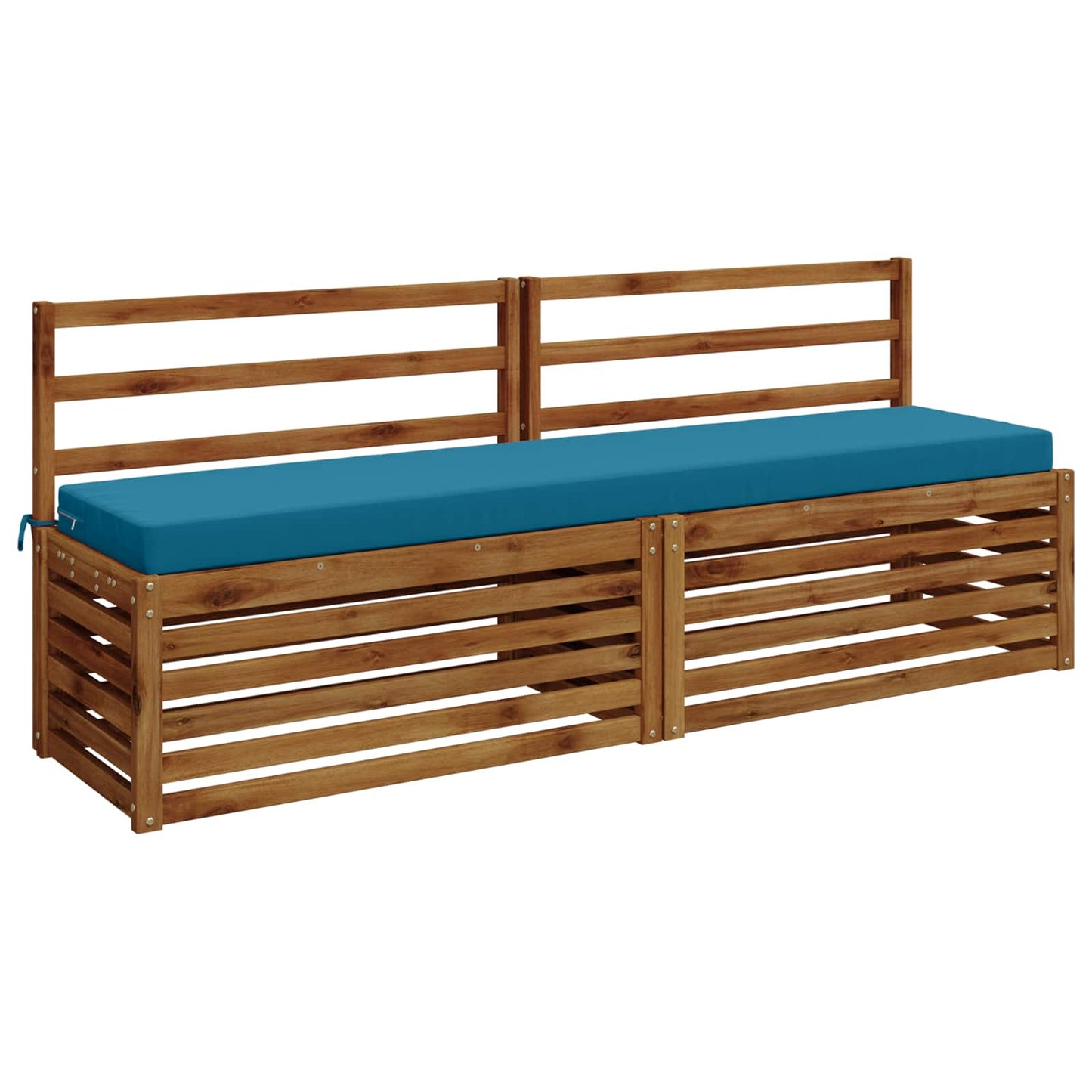2-Piece Bench Cushions SOEST 2 pcs 100% Polyester Light Blue