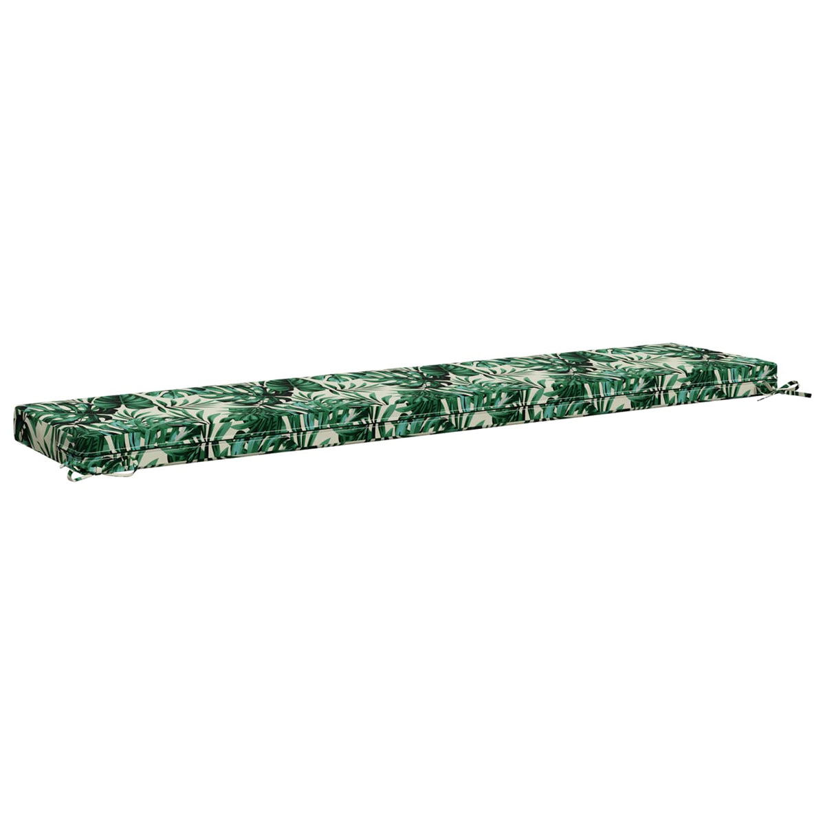 2-Piece Bench Cushions SOEST 2 pcs 100% Polyester Leaf Pattern