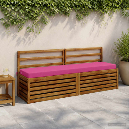 2-Piece Bench Cushions SOEST 2 pcs 100% Polyester Pink