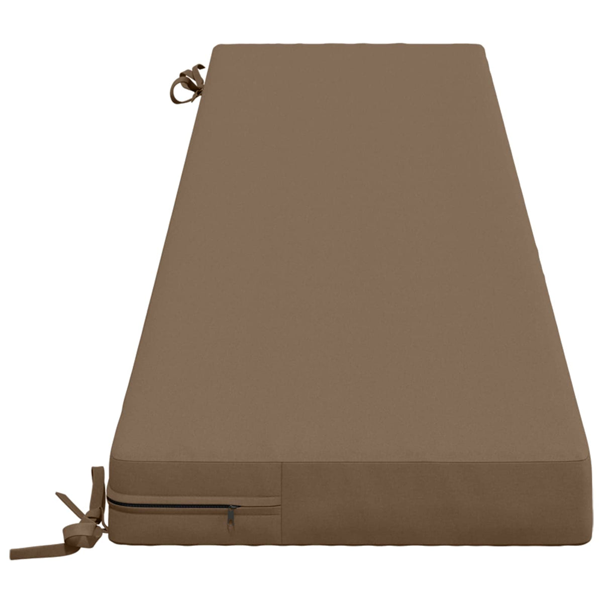 2-Piece Bench Cushions SOEST 2 pcs 100% Polyester Taupe