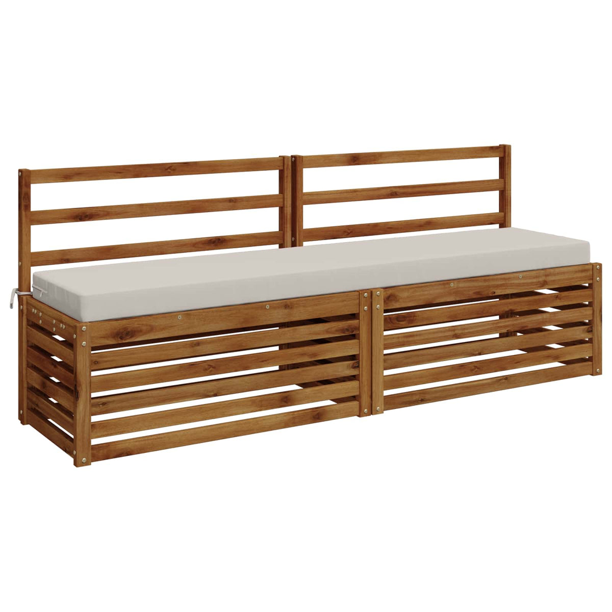 2-Piece Bench Cushions SOEST 2 pcs 100% Polyester White