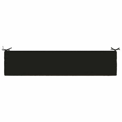2-Piece Bench Cushions SOEST 2 pcs 100% Polyester Black