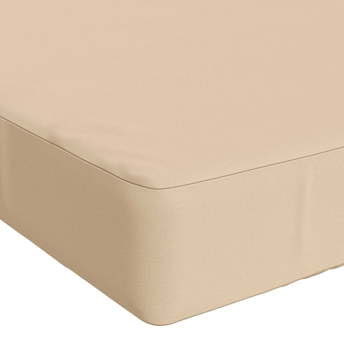 2-Piece Bench Cushions SOEST 2 pcs 100% Polyester Cream