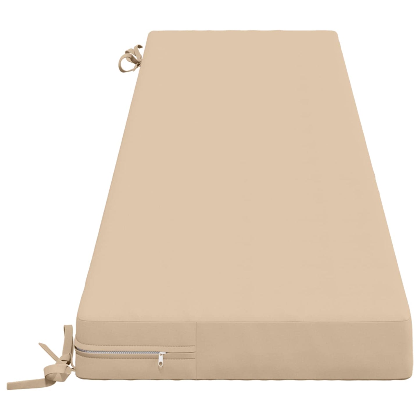 2-Piece Bench Cushions SOEST 2 pcs 100% Polyester Cream