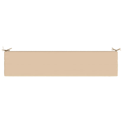 2-Piece Bench Cushions SOEST 2 pcs 100% Polyester Cream