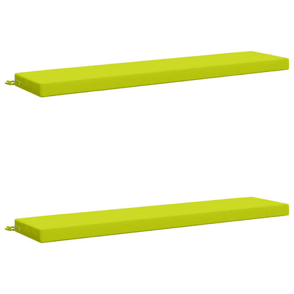 2-Piece Bench Cushions SOEST 2 pcs 100% Polyester Bright Green