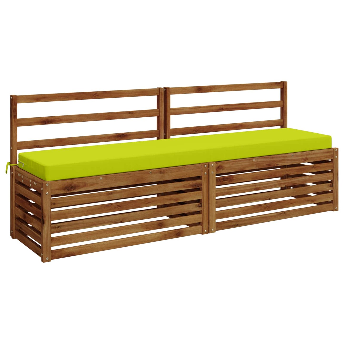 2-Piece Bench Cushions SOEST 2 pcs 100% Polyester Bright Green