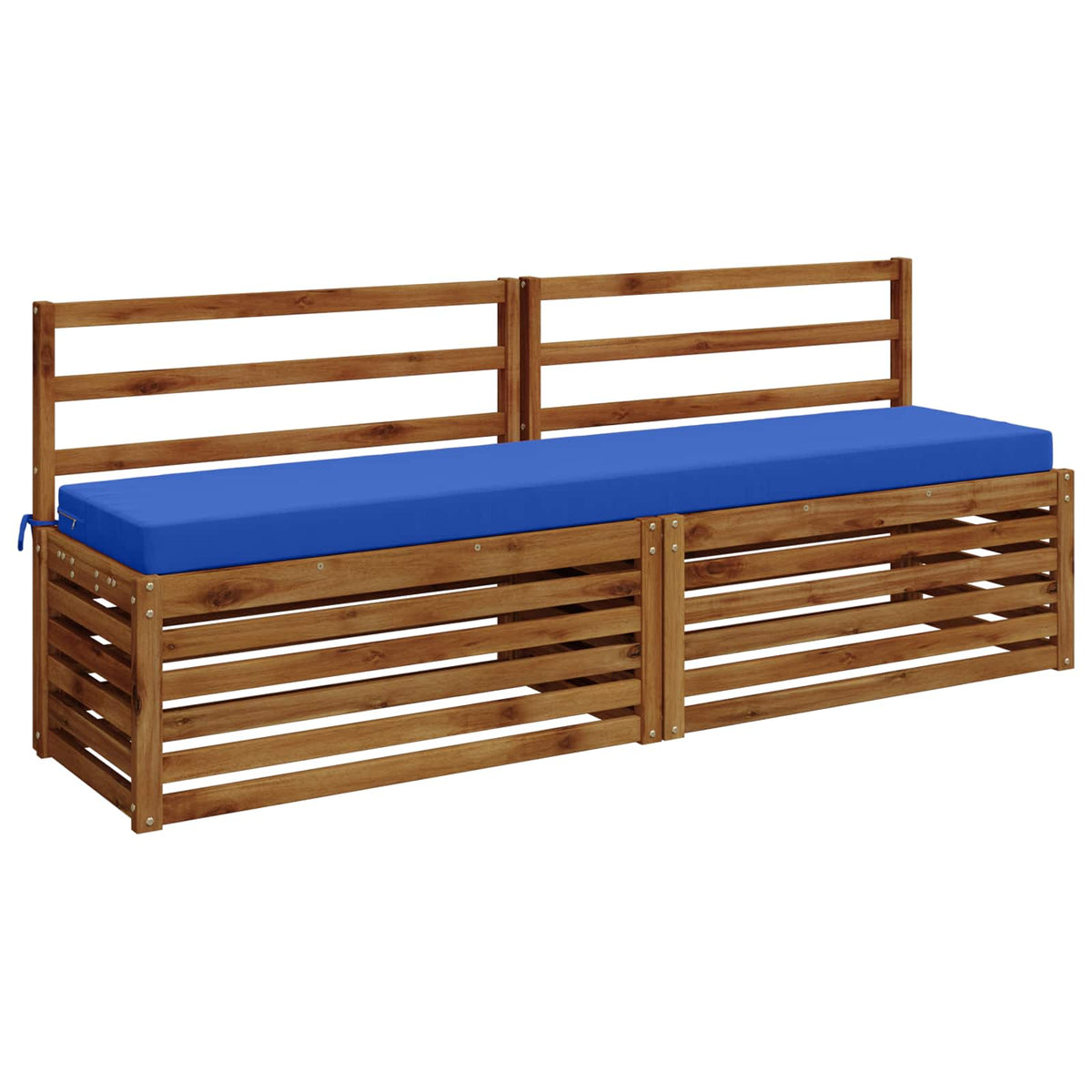 2-Piece Bench Cushions SOEST 2 pcs 100% Polyester Royal Blue