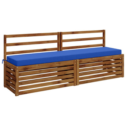 2-Piece Bench Cushions SOEST 2 pcs 100% Polyester Royal Blue