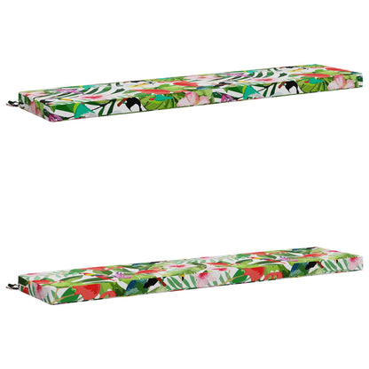 2-Piece Bench Cushions SOEST 2 pcs 100% Polyester Multicolour