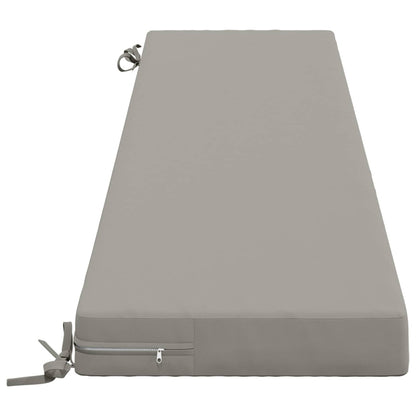2-Piece Bench Cushions SOEST 2 pcs 100% Polyester Grey