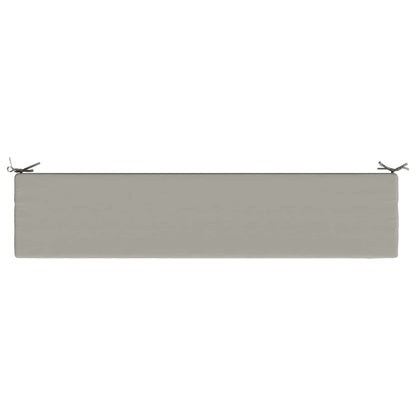 2-Piece Bench Cushions SOEST 2 pcs 100% Polyester Grey