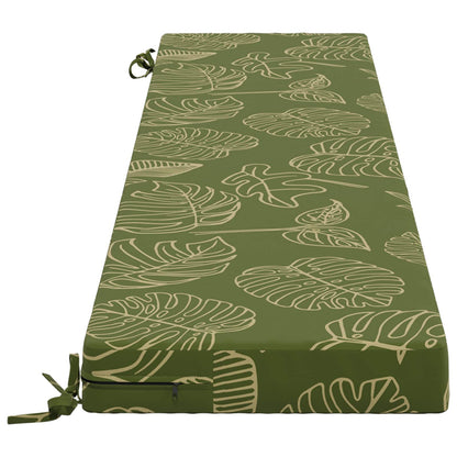 Bench Cushion SOEST 100% Polyester Leaf Design 180 x 40 x 8 cm