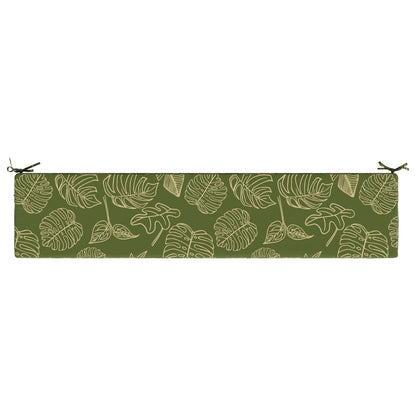 Bench Cushion SOEST 100% Polyester Leaf Design 180 x 40 x 8 cm