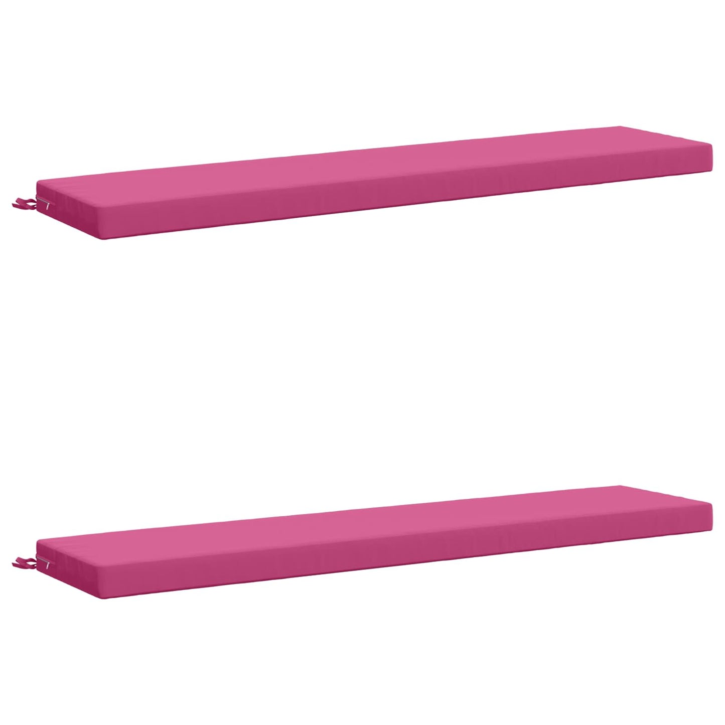 2-Piece Bench Cushions SOEST 2 pcs 100% Polyester Pink
