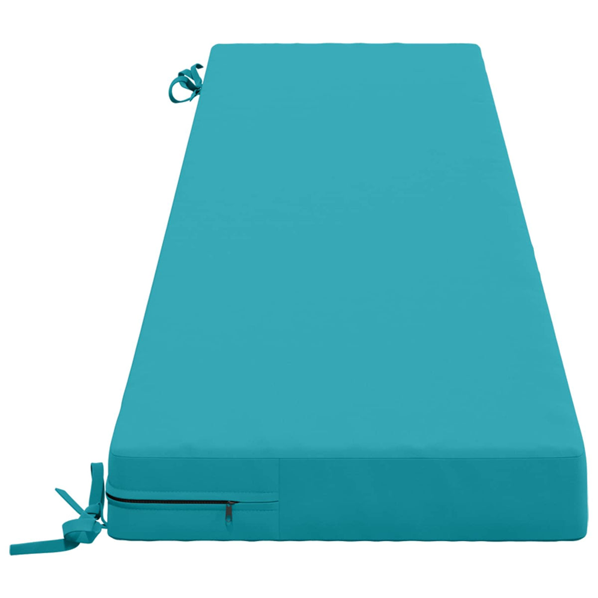 Bench Cushion SOEST 100% Polyester Turquoise 180 x 40 x 8 cm