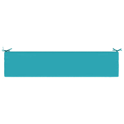 Bench Cushion SOEST 100% Polyester Turquoise 180 x 40 x 8 cm