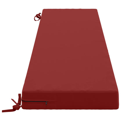 2-Piece Bench Cushions SOEST 2 pcs 100% Polyester Wine Red