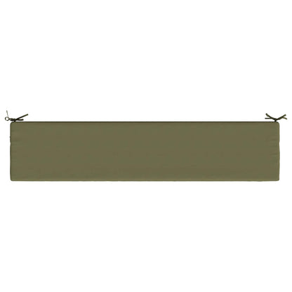 Bench Cushion SOEST 100% Polyester Olive Green 200 x 40 x 8 cm