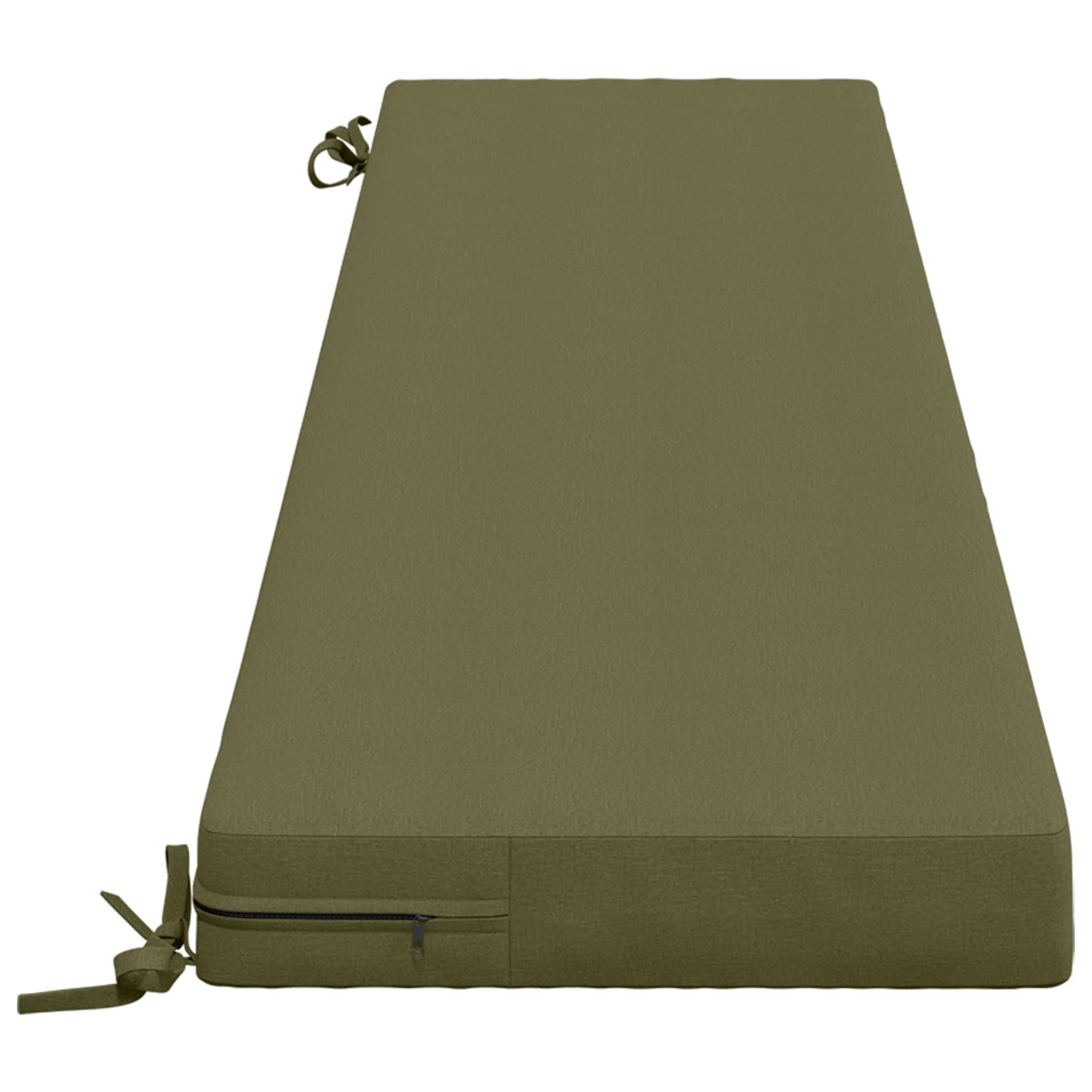 2-Piece Bench Cushions SOEST 2 pcs 100% Polyester Olive Green