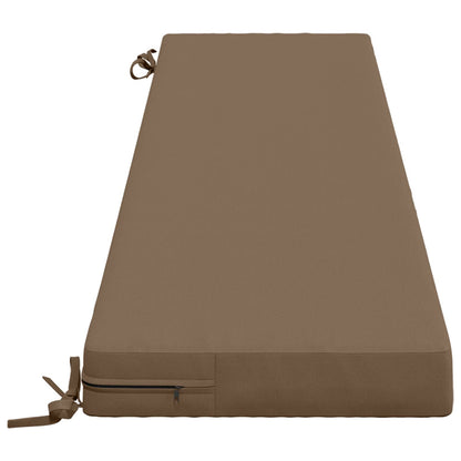 Bench Cushion SOEST 100% Polyester Taupe 200 x 40 x 8 cm