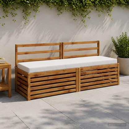 2-Piece Bench Cushions SOEST 2 pcs 100% Polyester White