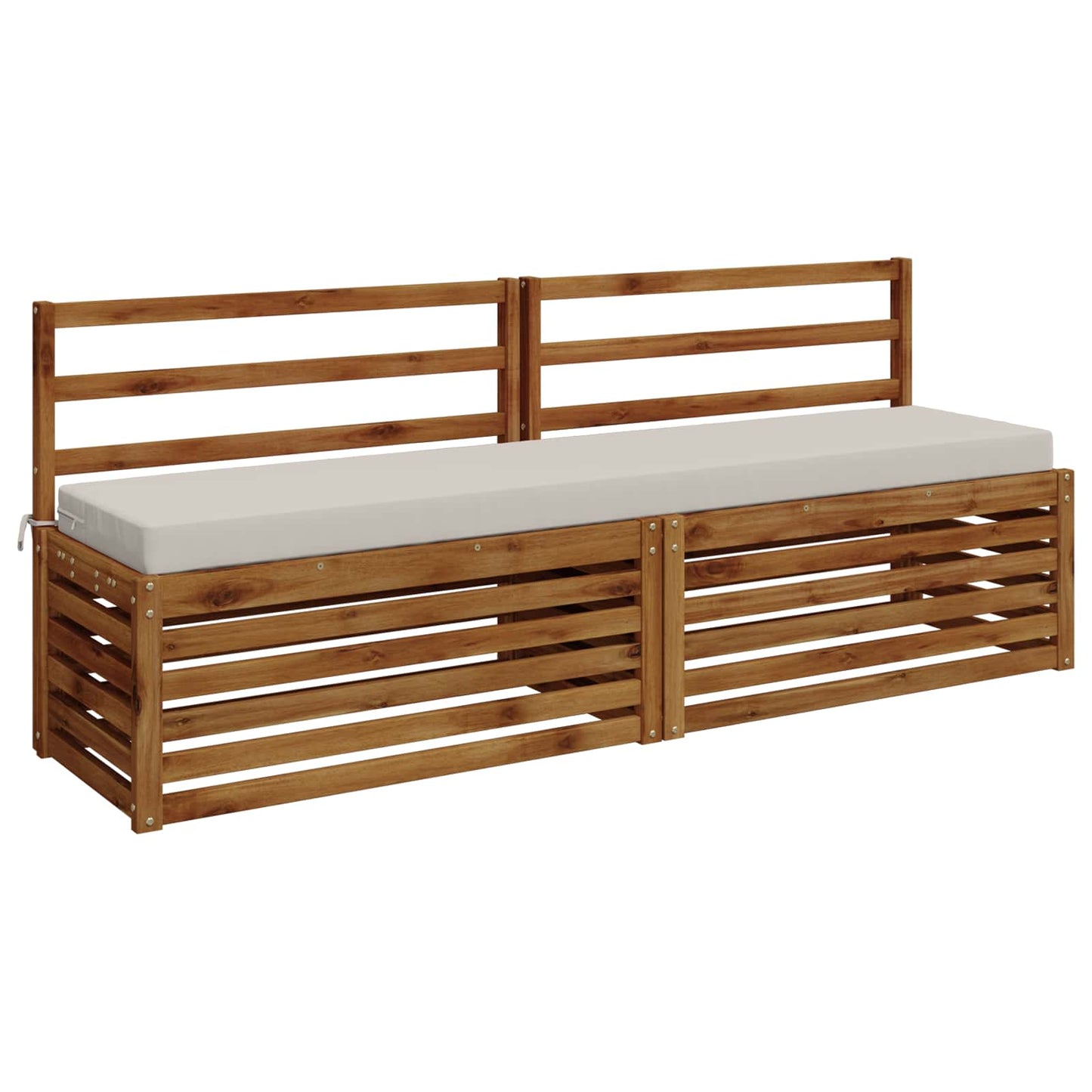 2-Piece Bench Cushions SOEST 2 pcs 100% Polyester White